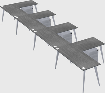 Modern l-shaped office desk