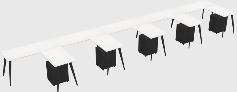 Modern L-shaped Office Desk