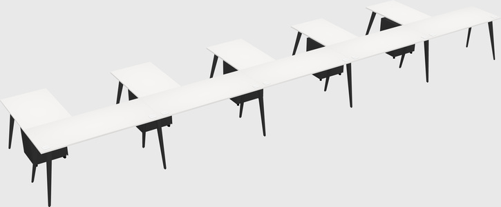 Modern l-shaped office desk