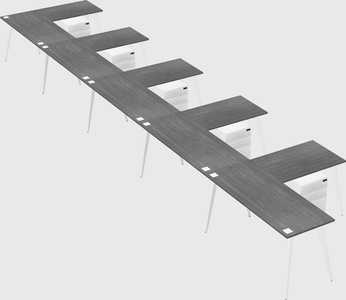 Modern l-shaped office desk