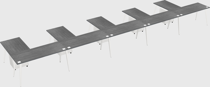Modern l-shaped office desk