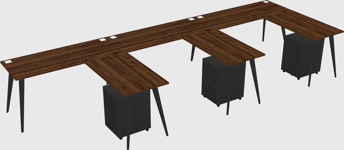 Modern L-shaped Office Desk