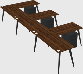 Modern l-shaped office desk