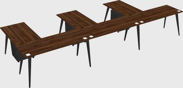 Modern l-shaped office desk