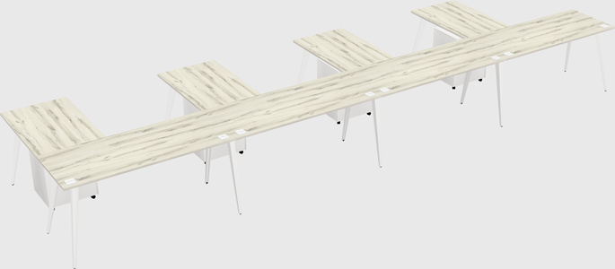 Modern l-shaped office desk