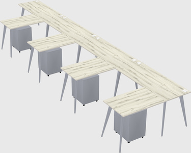 Modern l-shaped office desk