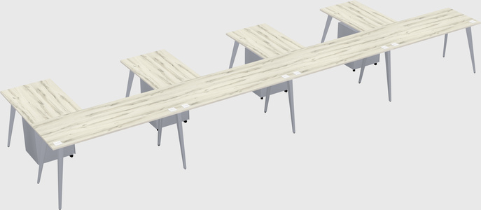 Modern l-shaped office desk