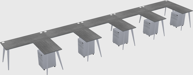 Modern L-shaped Office Desk