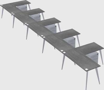 Modern l-shaped office desk