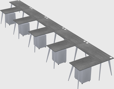 Modern l-shaped office desk