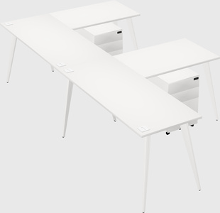 Modern l-shaped office desk