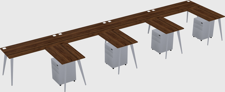 Modern L-shaped Office Desk
