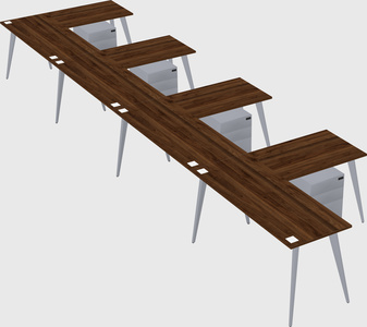 Modern l-shaped office desk