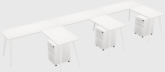 Modern L-shaped Office Desk