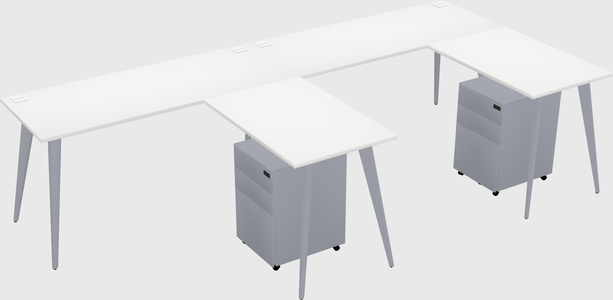 Modern L-shaped Office Desk