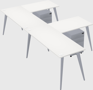 Modern l-shaped office desk