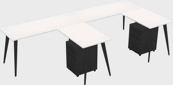 Modern L-shaped Office Desk