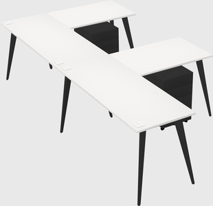 Modern l-shaped office desk