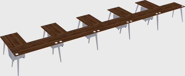 Modern l-shaped office desk