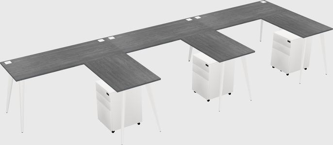 Modern L-shaped Office Desk