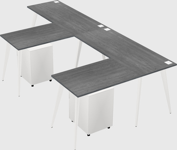 Modern l-shaped office desk