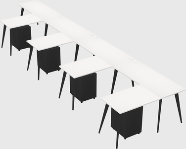 Modern l-shaped office desk