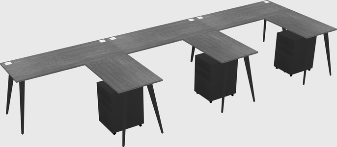 Modern L-shaped Office Desk