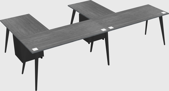 Modern l-shaped office desk