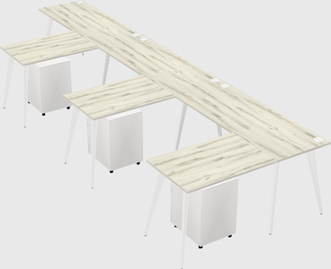 Modern l-shaped office desk