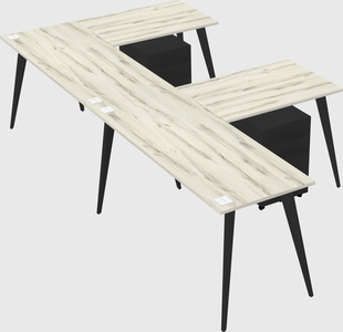 Modern l-shaped office desk