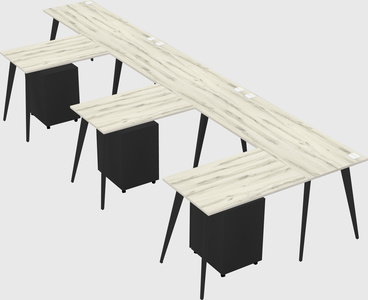 Modern l-shaped office desk