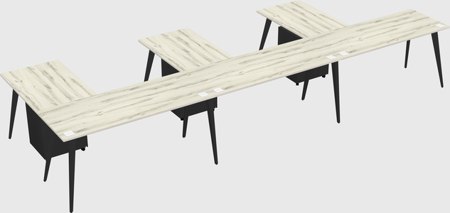 Modern l-shaped office desk