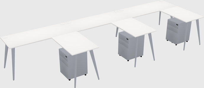 Modern L-shaped Office Desk