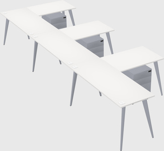 Modern l-shaped office desk