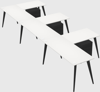 Modern l-shaped office desk