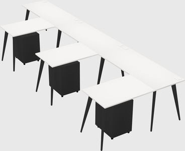 Modern l-shaped office desk