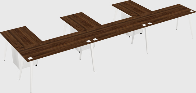 Modern l-shaped office desk