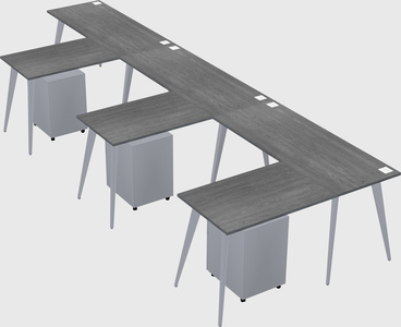 Modern l-shaped office desk