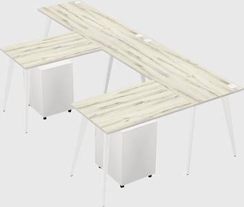 Modern l-shaped office desk