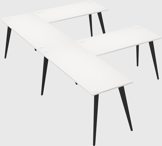 Modern l-shaped office desk