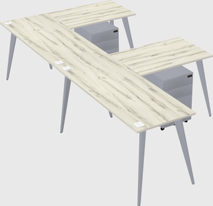 Modern l-shaped office desk