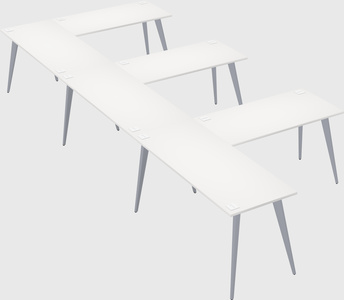 Modern l-shaped office desk