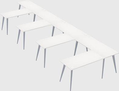 Modern l-shaped office desk