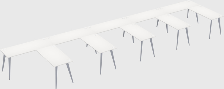 Modern l-shaped office desk