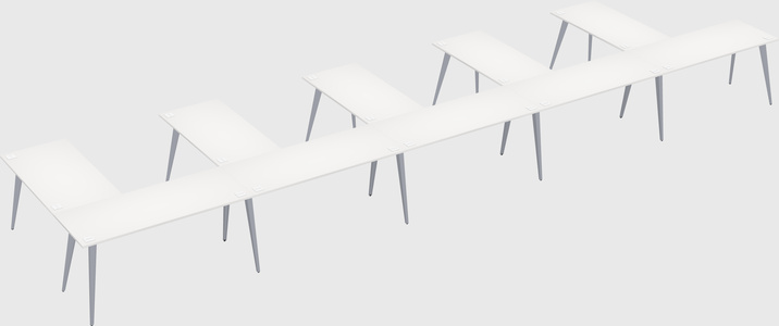 Modern l-shaped office desk