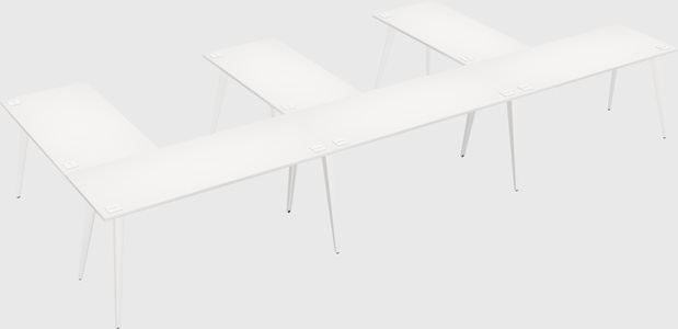 Modern l-shaped office desk
