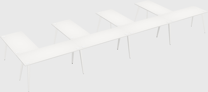 Modern l-shaped office desk