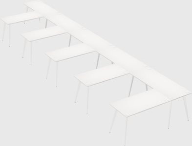 Modern l-shaped office desk
