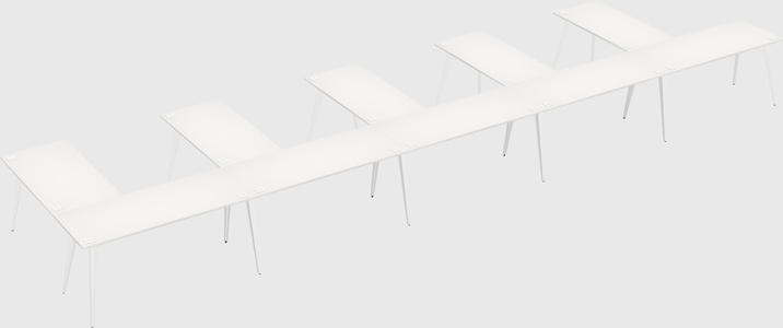 Modern l-shaped office desk