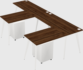 Modern l-shaped office desk